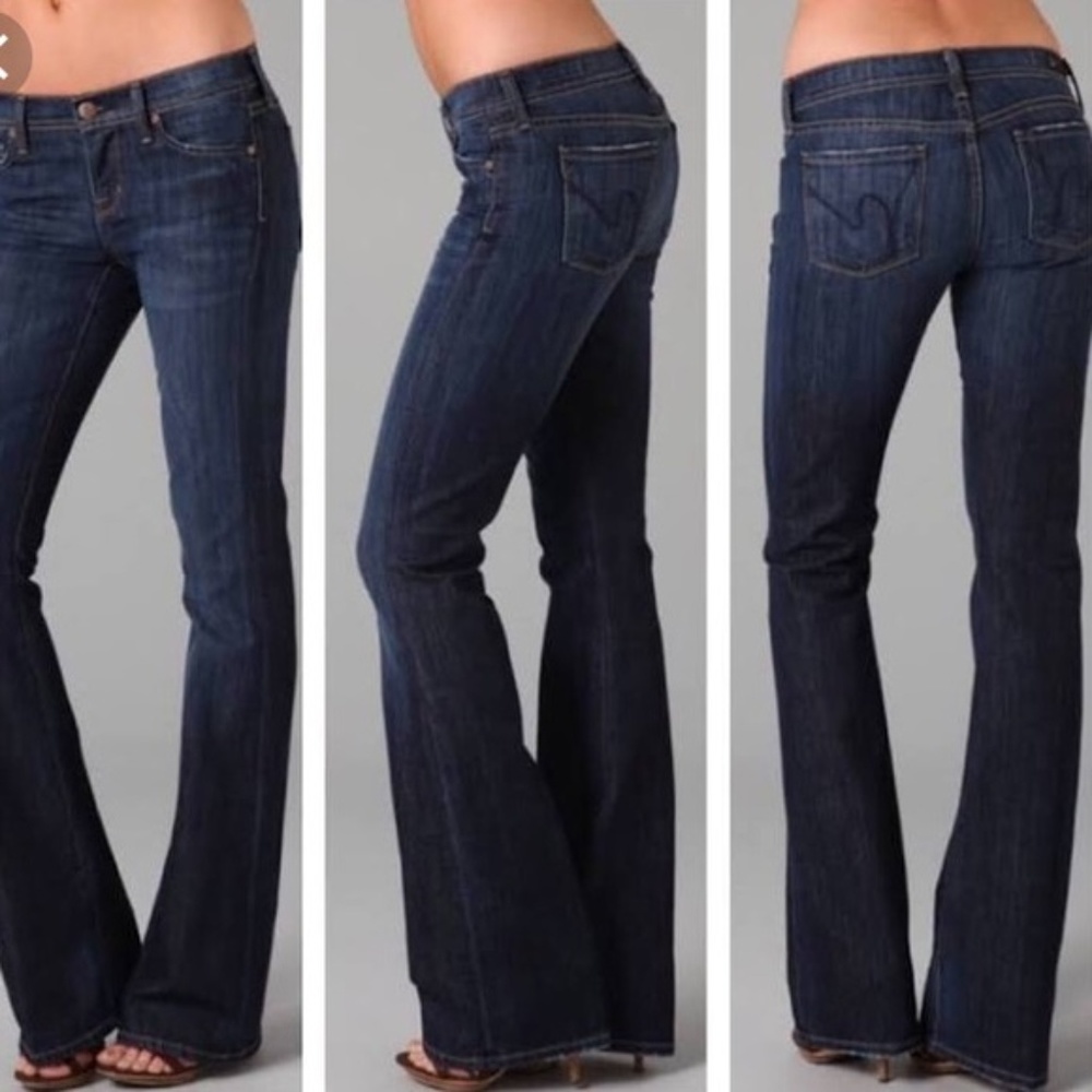 Citizens of Humanity Dark Wash Bootcut Jeans Tall